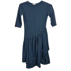 Ava and Lu Blue Knit Dress